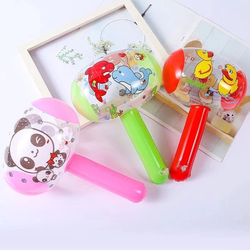 Kit  15 ou 25 Martelos InflÃvel 25cm C/luz Brinquedo Bebê Crianca