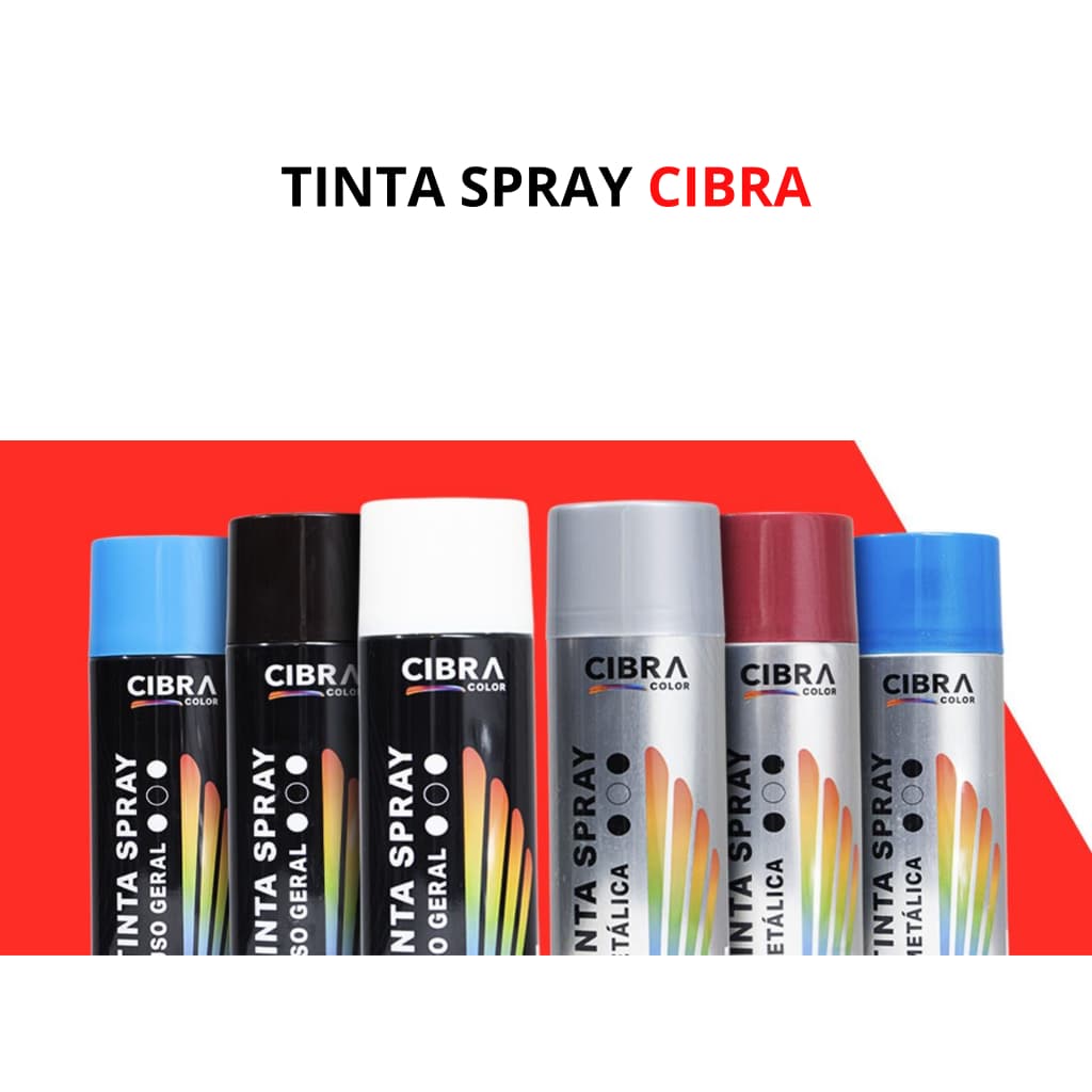 TINTA SPRAY USO GERAL E METÁLICA CIBRA