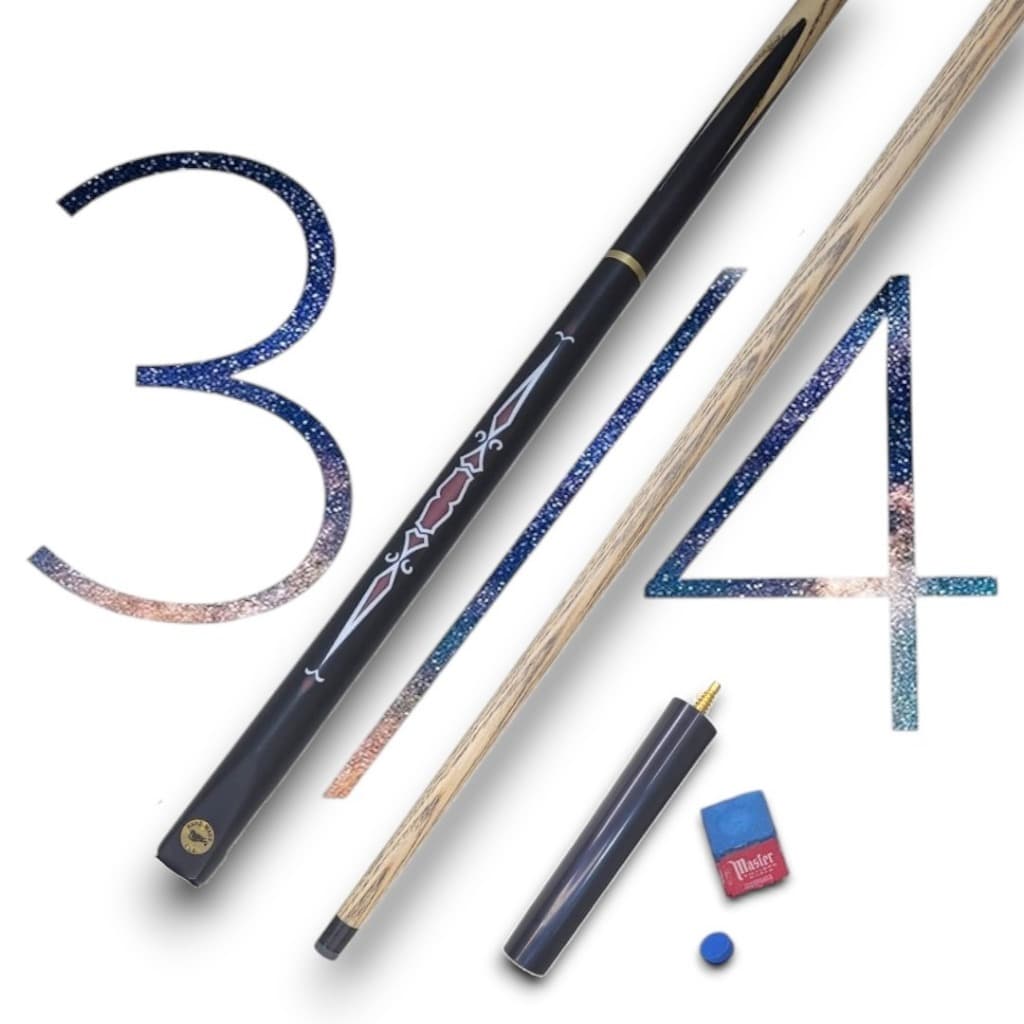 Taco Sinuca Profissional com extensor madeira ash + giz e sola 3/4 - PREMIUM