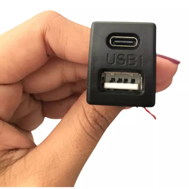 Carregador USB Embutido Universal para Painel e Eletrônicos
