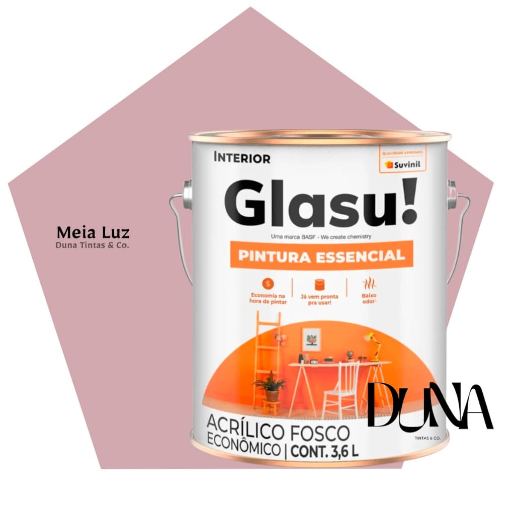 Tinta Glasu Suvinil Antimofo Econômica Meia Luz 3,6L