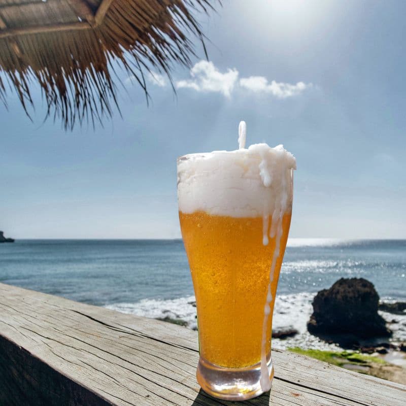 Vela Aromática Copo de Cerveja / Vela Temática/ Perfumada/ Vela no Vidro/ cera gel