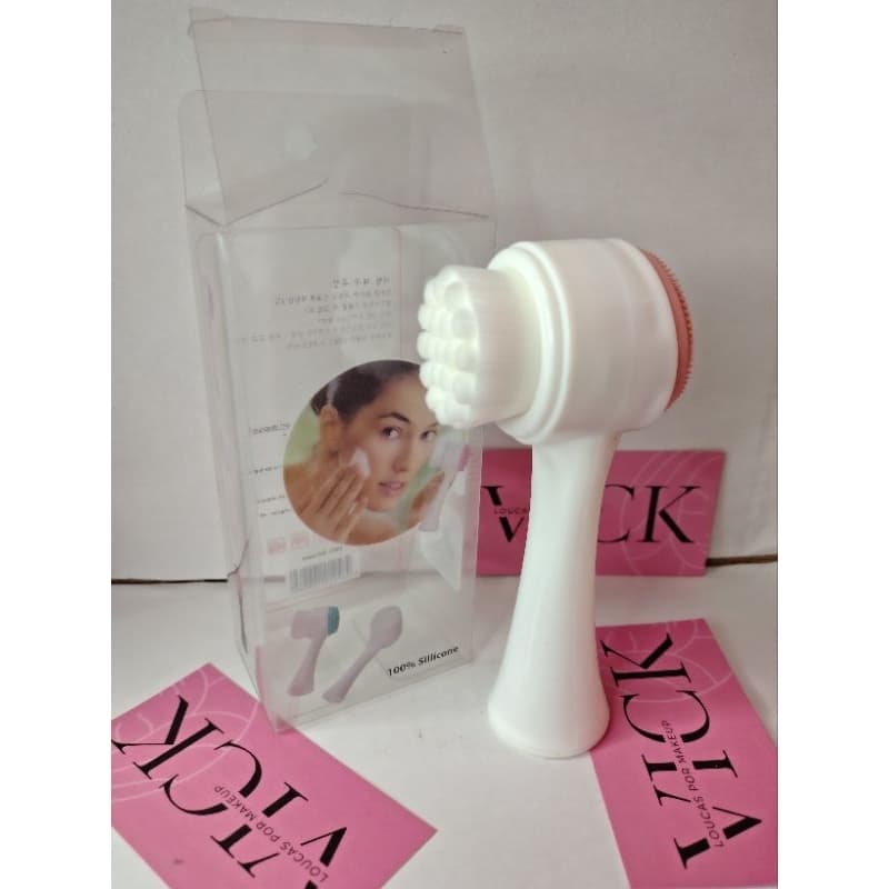 Escova limpeza facial 2 em 1.
