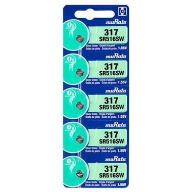 Bat. 317 Sr516sw 1.55v Murata Cartela Com 05 Unidades