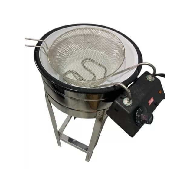 Tacho Elétrico 5 Litros Esmaltado Com Cavalete Inox