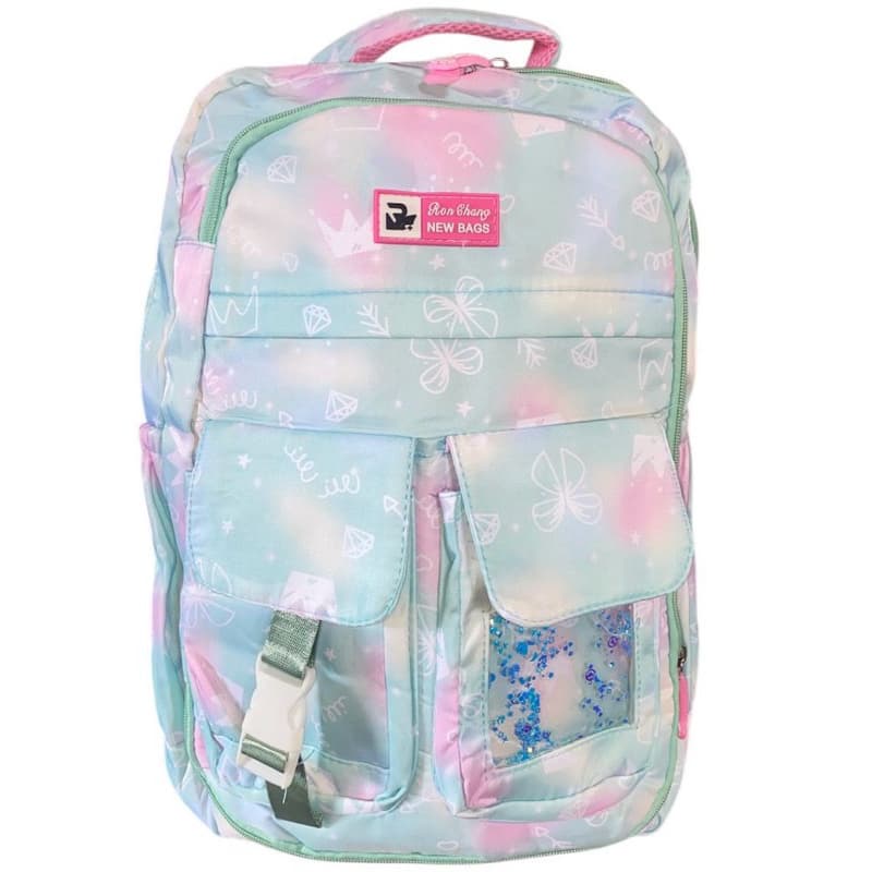 Mochila de costas Feminina Grande com estojo interno, em nylon impermeável, mochila escolar, mochila para faculdade
