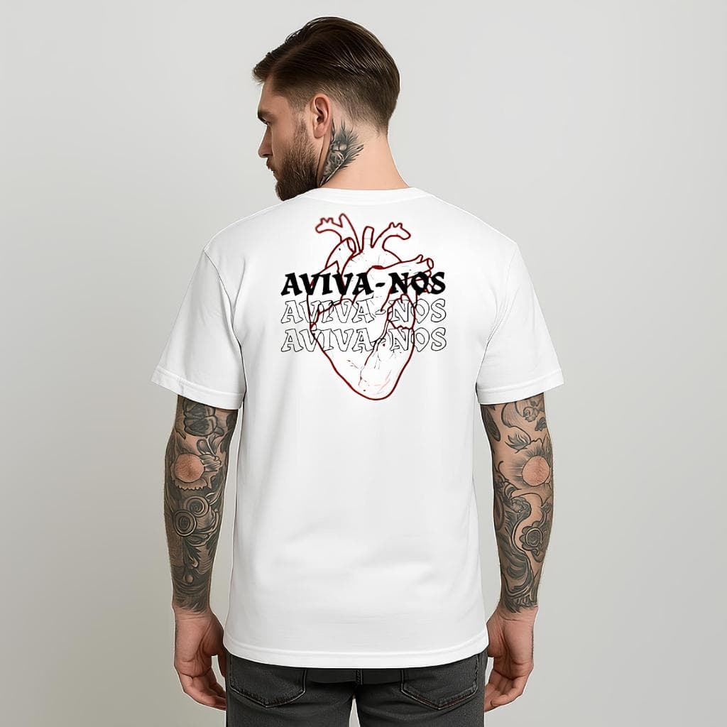 Camiseta T Shirt Cristã Aviva-nos 100% Algodão Unissex Igreja Streetwear