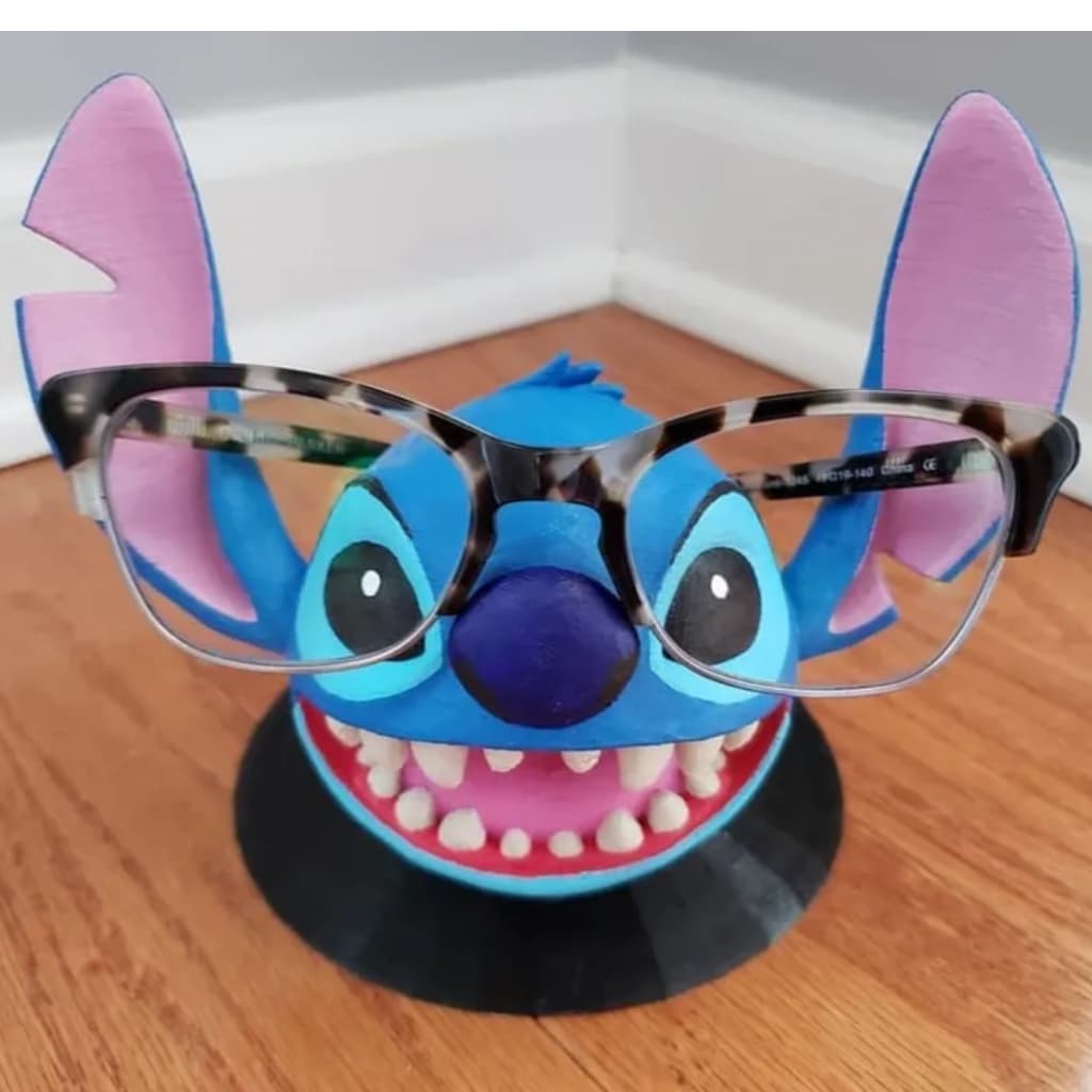 Suporte para óculos Stitch, decoração quarto, escritório mesa