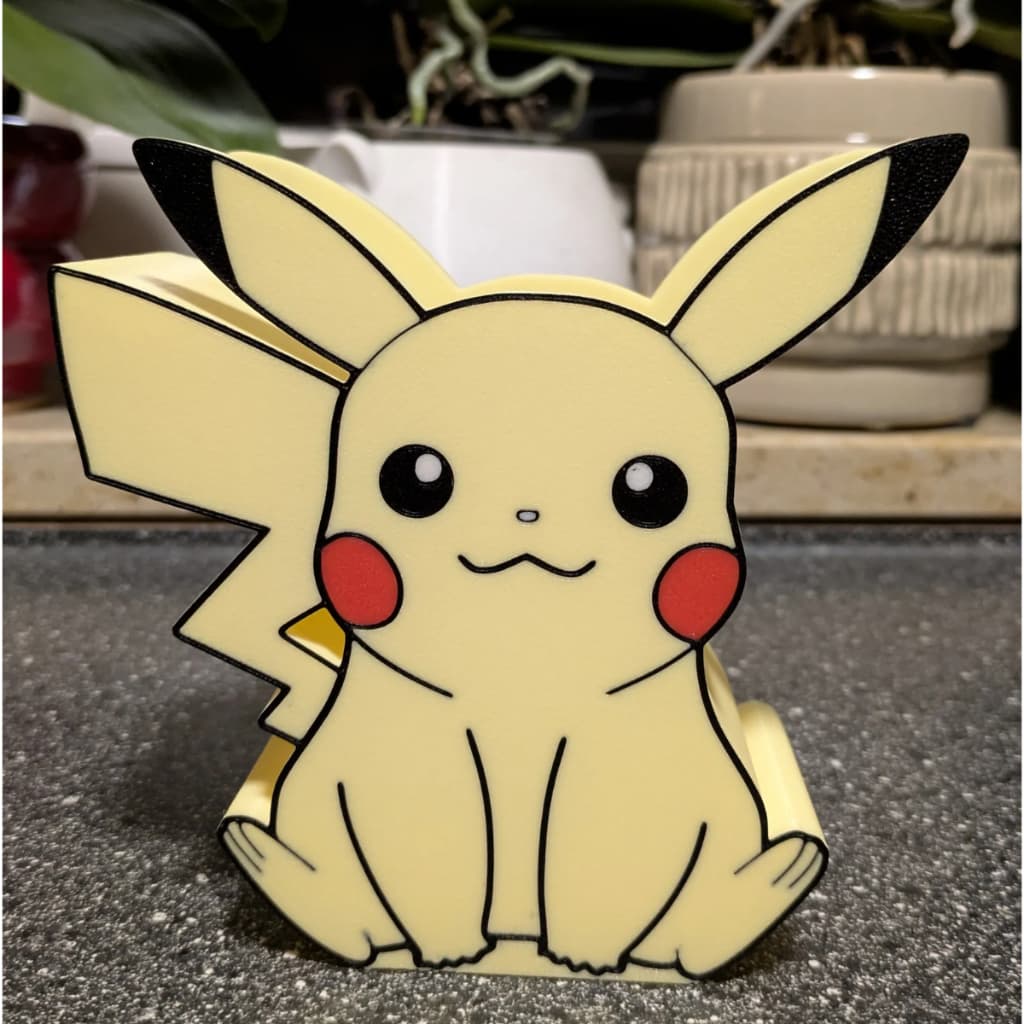 ORGANIZADOR PIKACHU, PORTA CANETA LAPIS, PERSONAGEM MESA DECORAÇÃO ESCRITORIO ESTUDO CRIANÇA