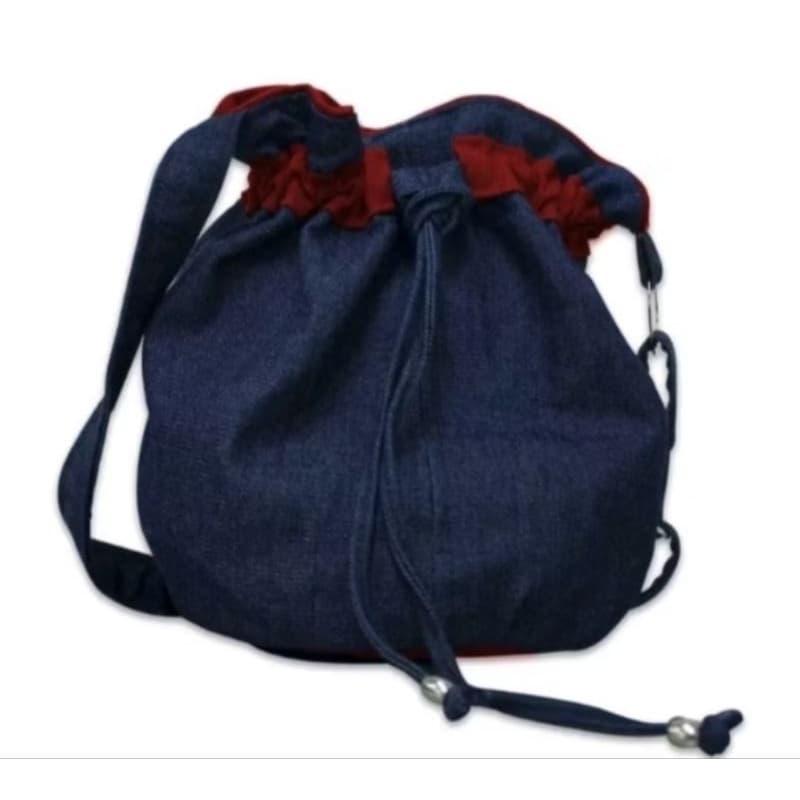 Bolsa Saco Jeans variadas cores/transversal