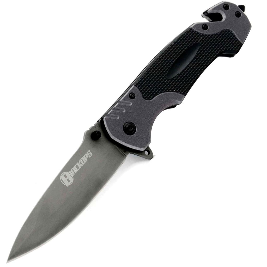 Canivete Tatico Inoxidável Preto Black Ops Kn-3