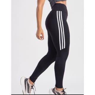 Calça Legging Feminina Listra Meia perna do P ao Plus Size G3