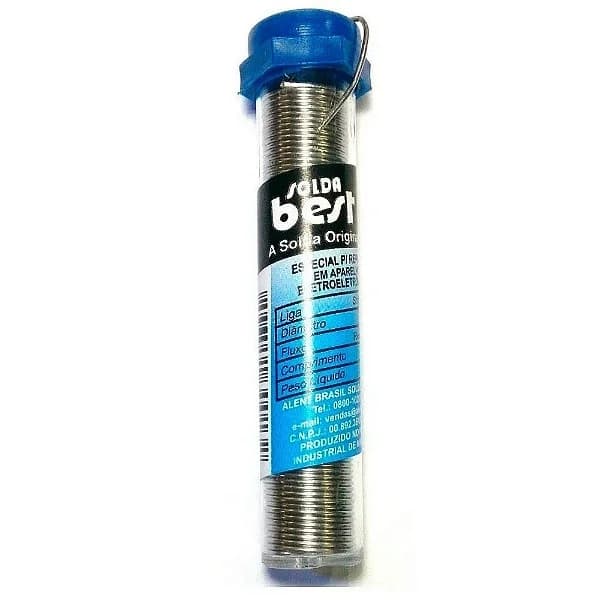 Solda Best 1mm Azul Tubo 4 Metros 25g * SOLDA BEST *