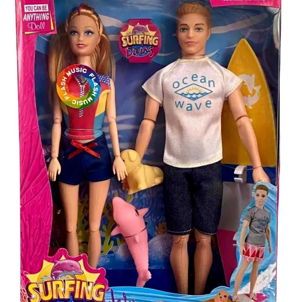 Casal turismo praia Boneca tipo Barbe  OFERTA ESPECIAL