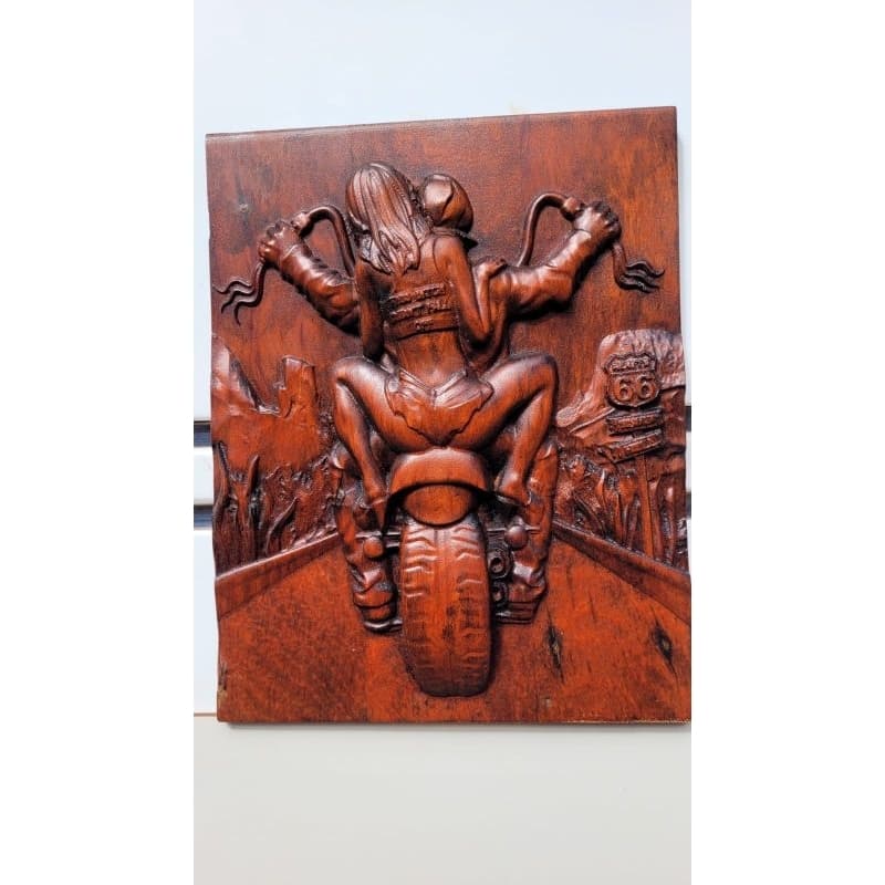 Casal Motoqueiro 35cm X 28cm Rota66