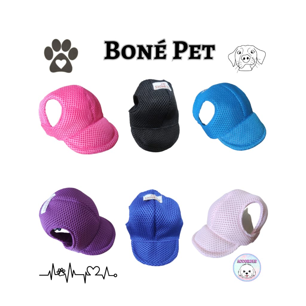 Kit Atacado Boné pet/Viseira Pet / Chapéu para cachorro - Boné Cachorro 10un/15un/20un/30un/50un