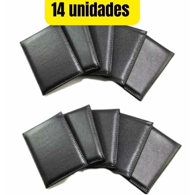 Carteira masculina Slim Kit Com 14 Unidades
