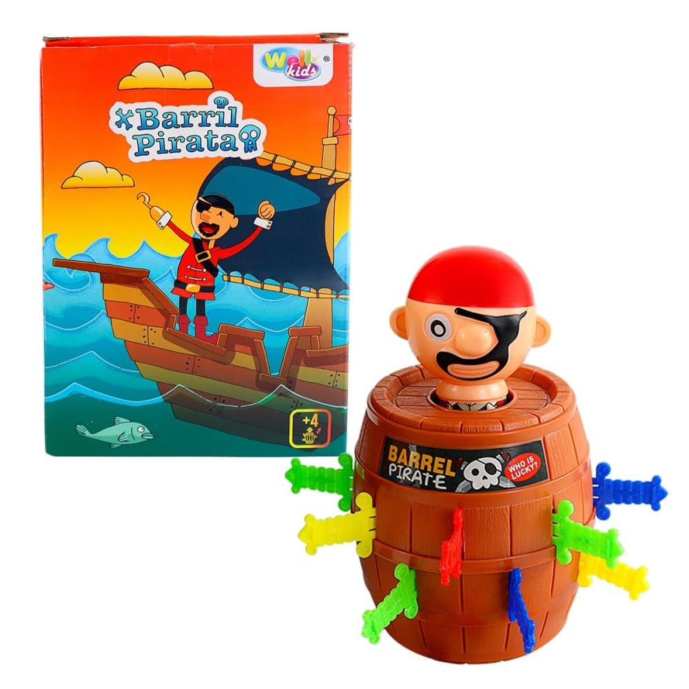 Brinquedo Infantil Pula Pirata Pula 16 Espadas Brinquedo Educativo