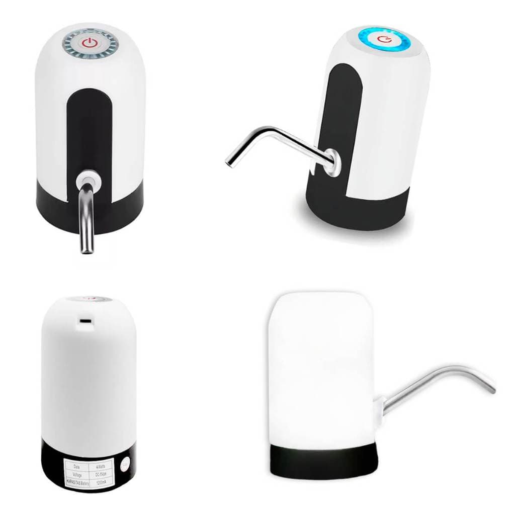 Bomba de Água Elétrica USB Recarregável p/ Galão 5L 10L 20L Automática Portátil