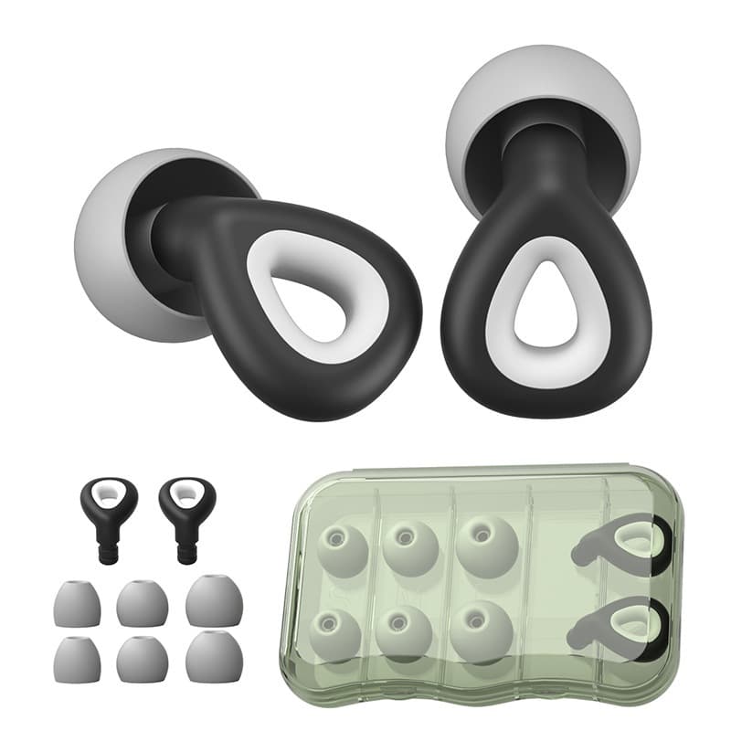 Tampão de Ouvido Protetor Auricular Silicone Cancelamento de Ruído Abafador Auricular Lavável