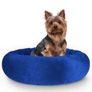 Caminha Pet Redonda De Pelúcia Para Cachorros E Gatos - Tamanho P