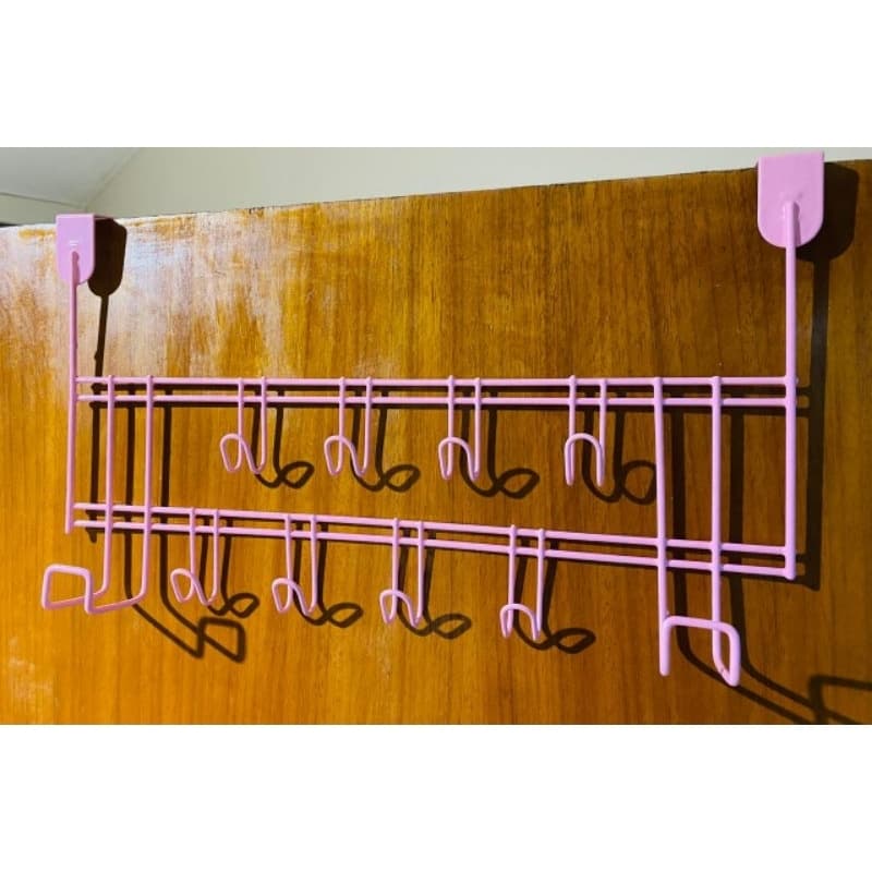 Cabide para Grades ou Portas 10 ganchos cores lindas