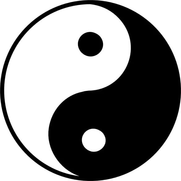 Adesivo Tony Country - Ying Yang - Moto - Carro - Capacete