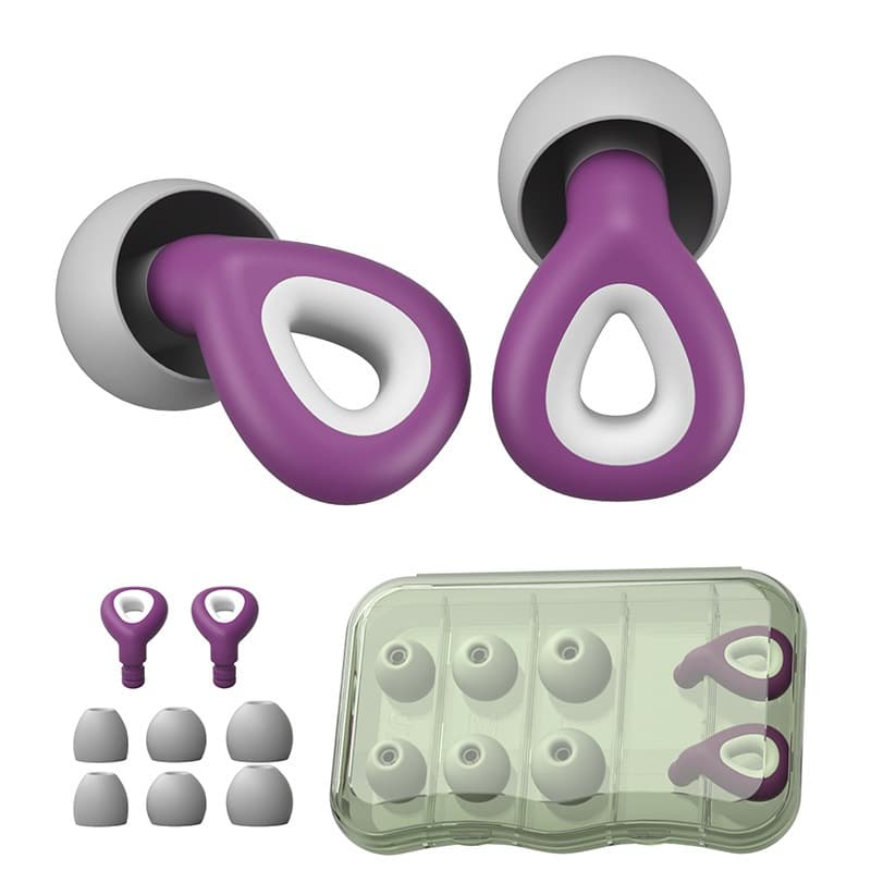 Tampão de Ouvido Protetor Auricular Silicone Cancelamento de Ruído Abafador Auricular Lavável