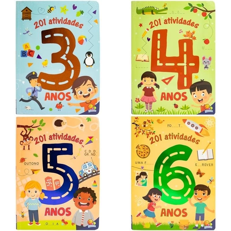 Livro Infantil 201 Atividades Educativas 3 4 5 6 Anos
