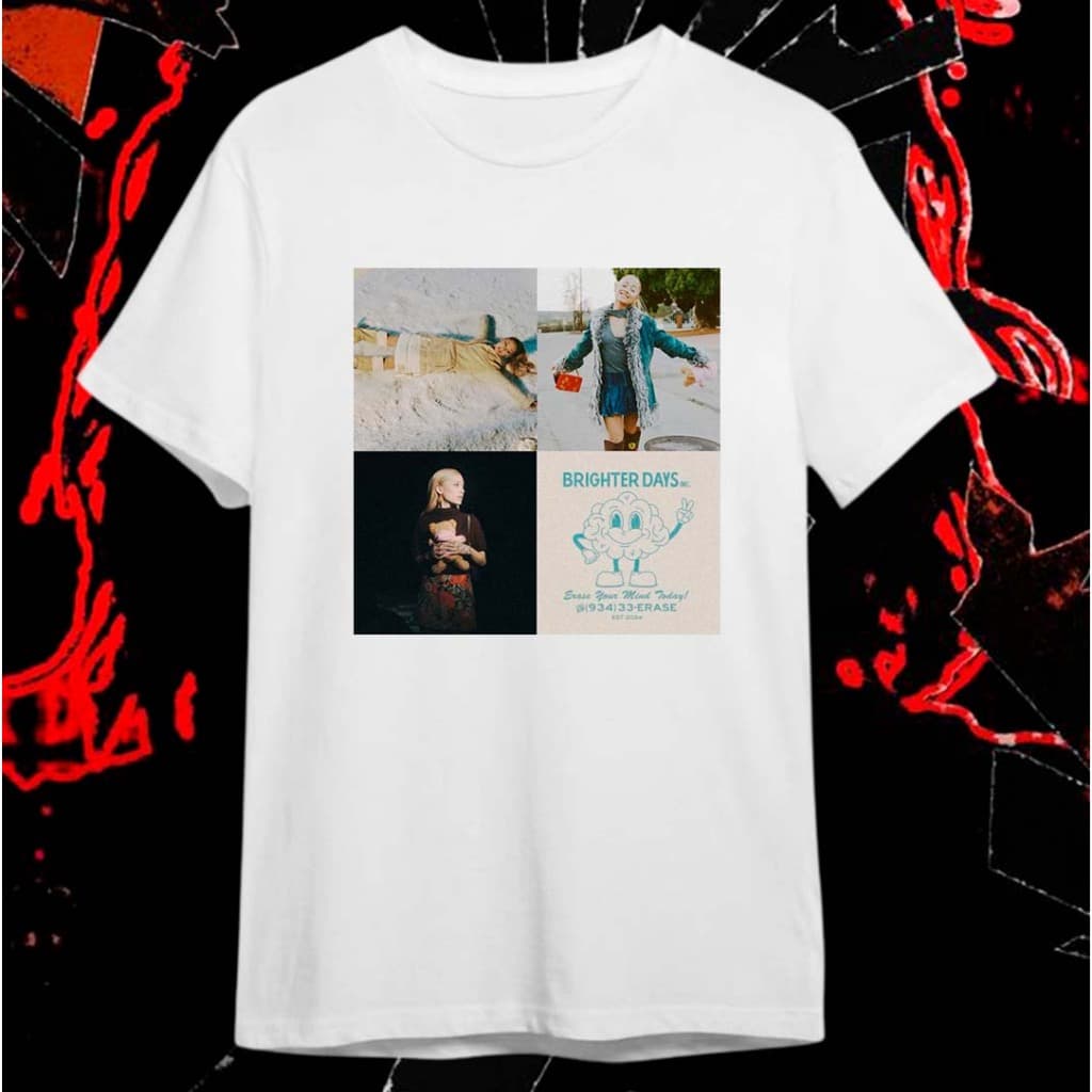 camiseta t-shirt algodão branca Ariana Grande | Brighter Days versão deluxe do seu álbum Eternal Sunshine