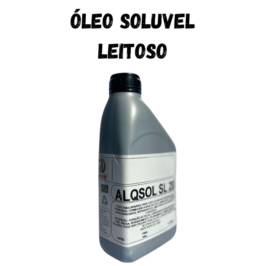 OLEO SOLUVEL BRANCO LEITOSO PARA USINAGEM E REMOÇAO DE CAVACOS METALICOS 1 LITRO