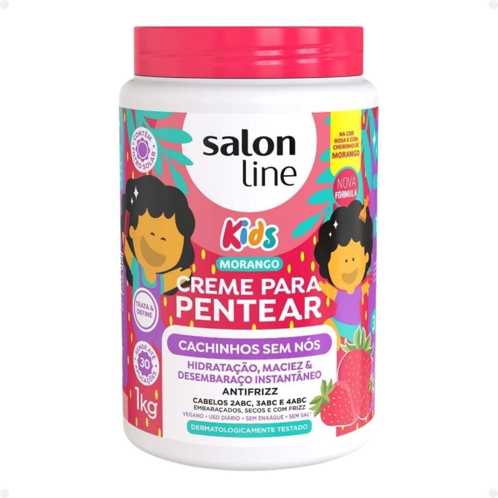 CREME PARA PENTEAR SALON LINE KIDS CACHINHOS SEM NÓS 1KG