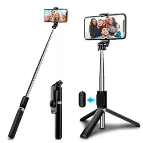 Bastão Pau de Selfie Retrátil Bluetooth Suporte Tripé Para Celular Com Controle