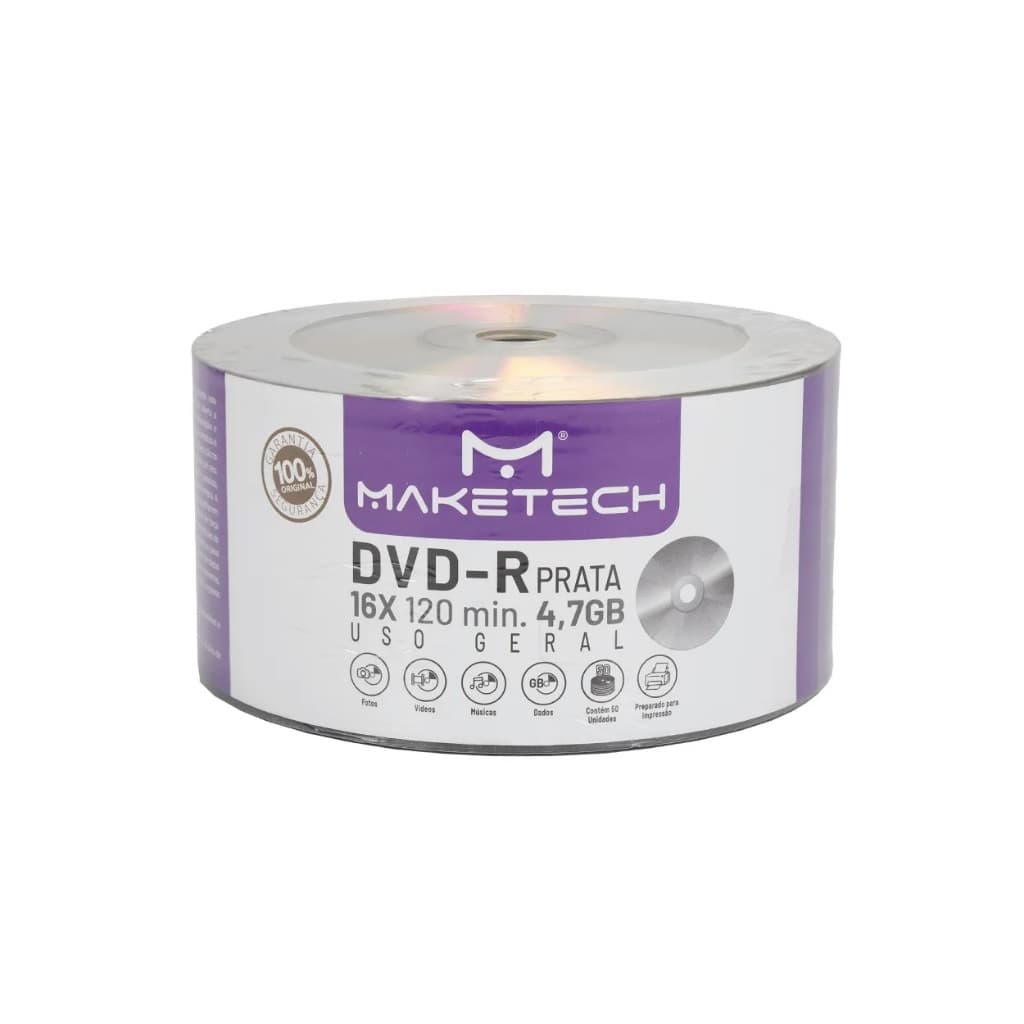 DVD-R ORIGINAL LOGO MAKETECH OU SMARTBUY