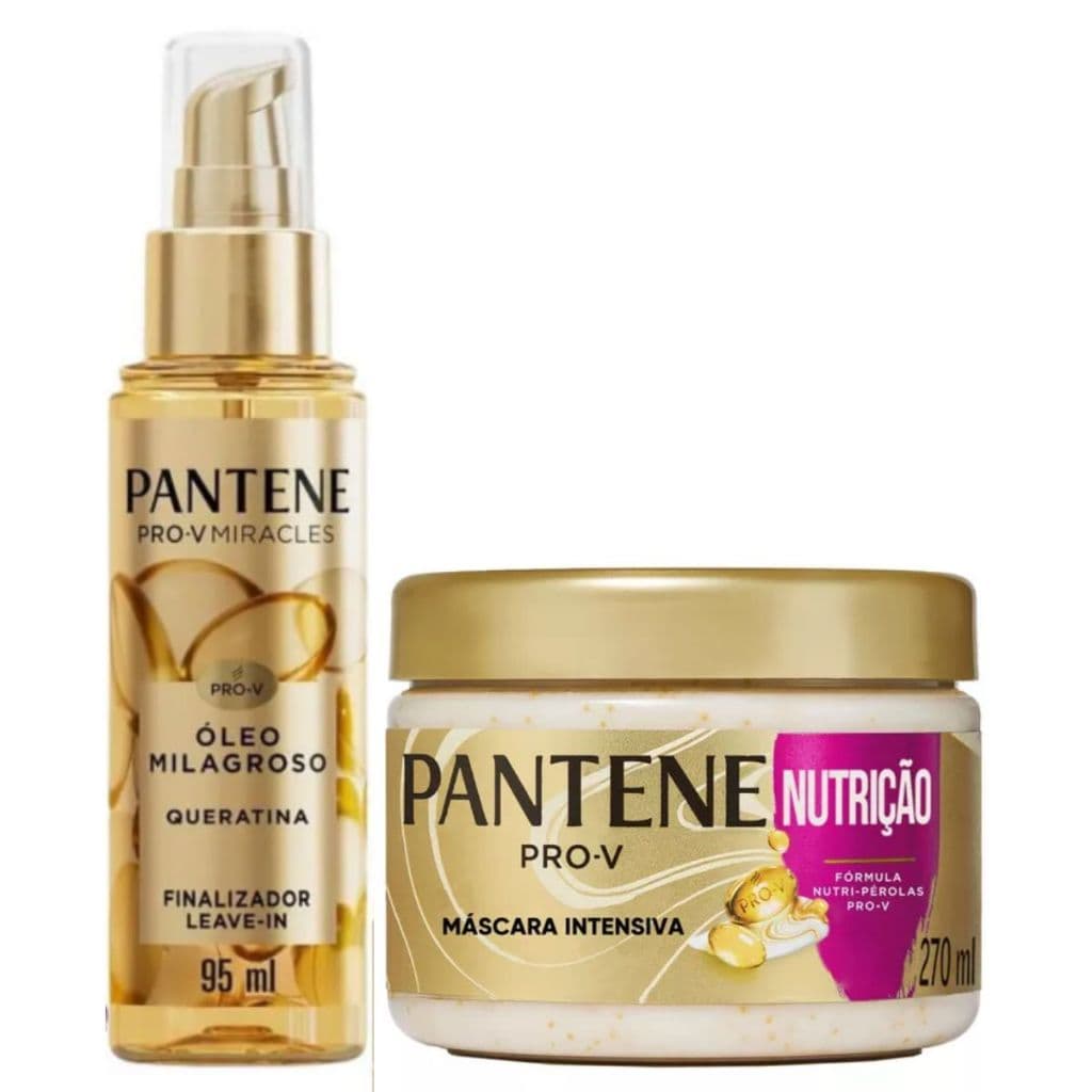 Kit Pantene Óleo Milagroso 95ml + Máscara Nutrição 270ml