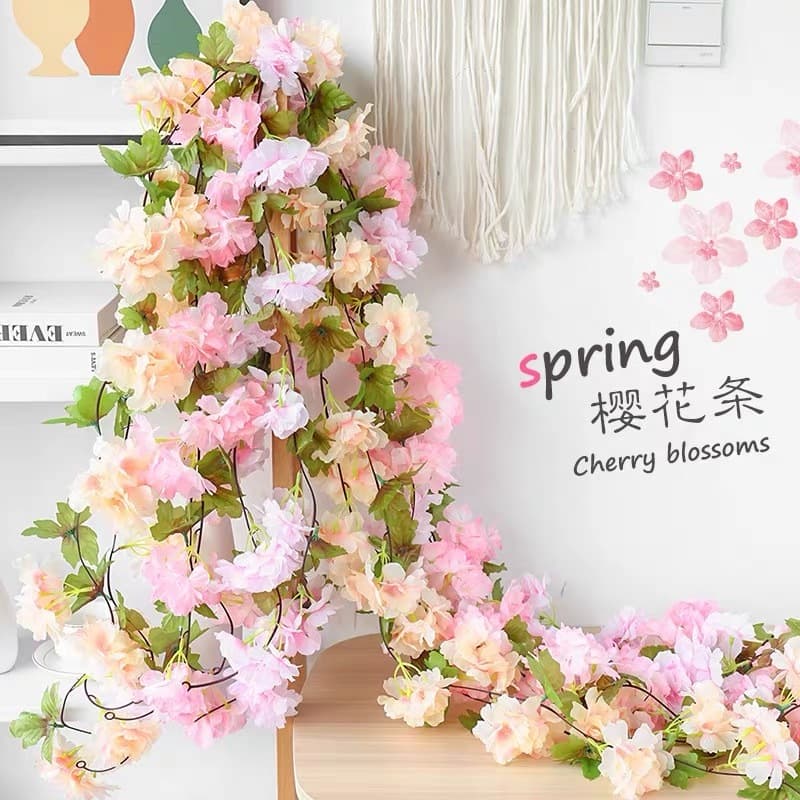240CM corrente simulação flor de cerejeira