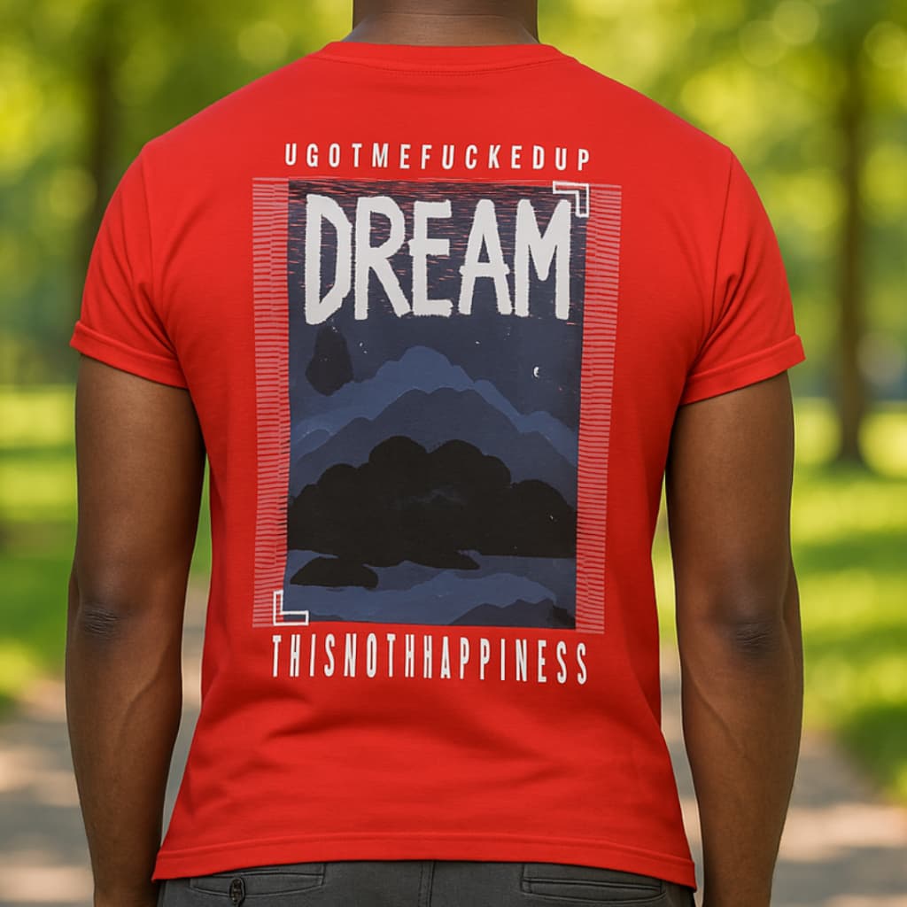 Tshirt Masculina Moderna Dream Streetwear Conceito