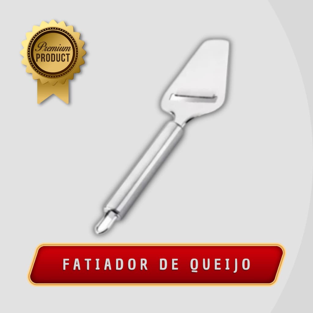 Fatiador De Queijo E Manteiga Espátula Premium Em Aço Inox Cozinha Utilidades