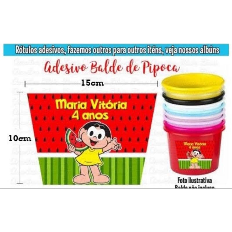 Adesivo para Baldinho de Pipoca 1,5l