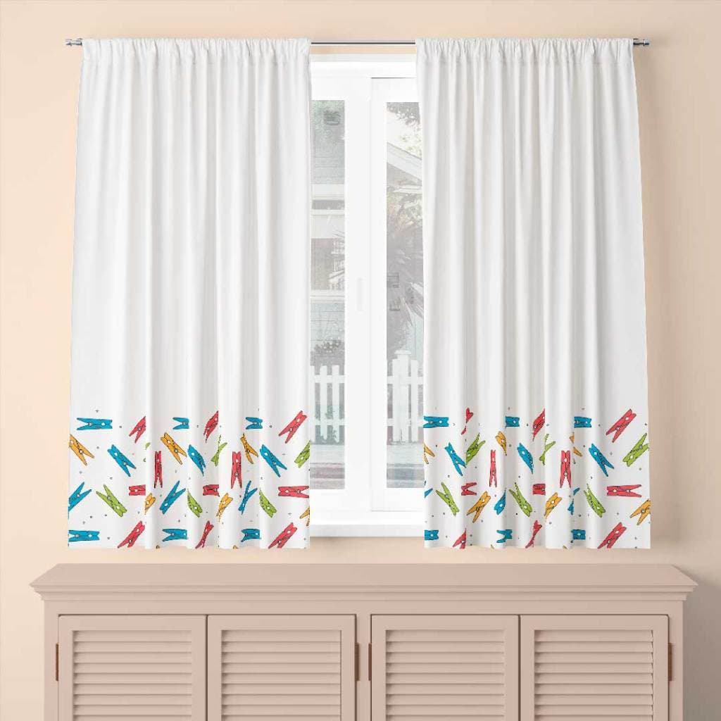 Cortina para Lavanderia passa varão 2.00m x 1.36m Lavação 100% Poliéster Branco