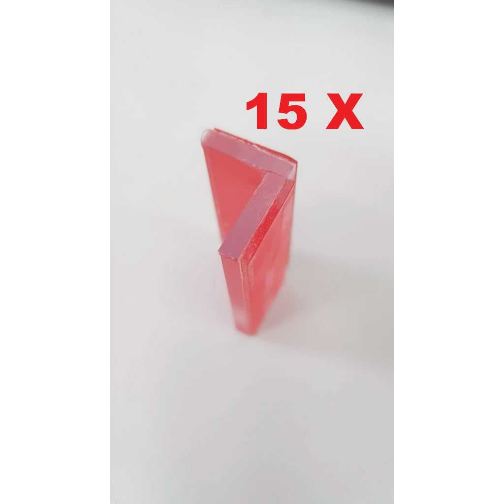 Kit 15 Cantoneiras para montagem dos cubos (deixar montados colados) com adesivo transparente