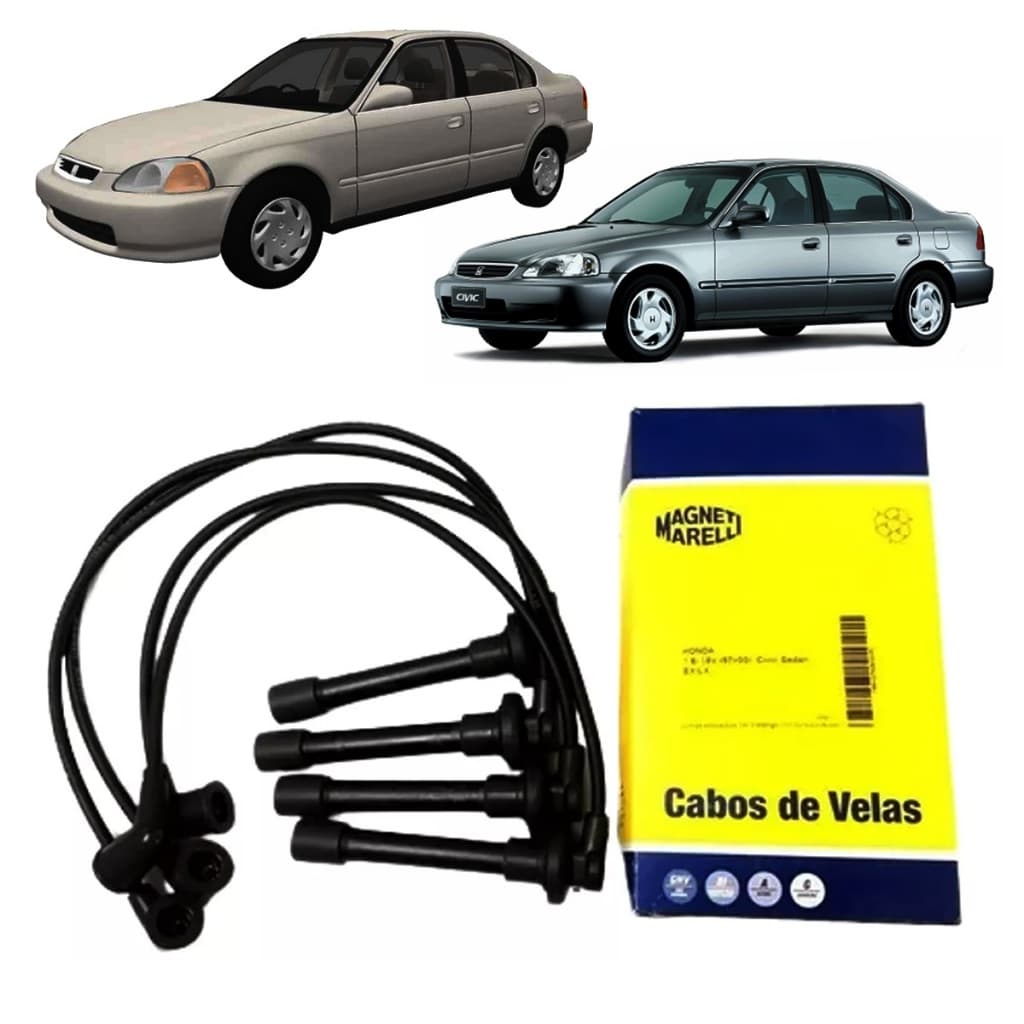 Cabo Vela Honda Civic 1.6 1996 1997 1998 1999 2000 LX EX LXL MPI 7mm Magneti Marelli CVMH0602 Com NF