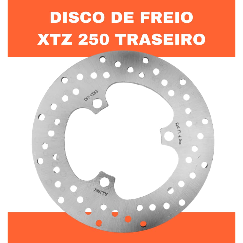 DISCO FREIO XTZ 250 LANDER ANO 2006 ATÉ 2019 TRASEIRO