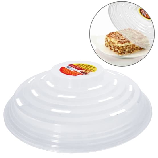 Tampa De Microondas Protetor Para Alimento De Plastico 6X25,5CM