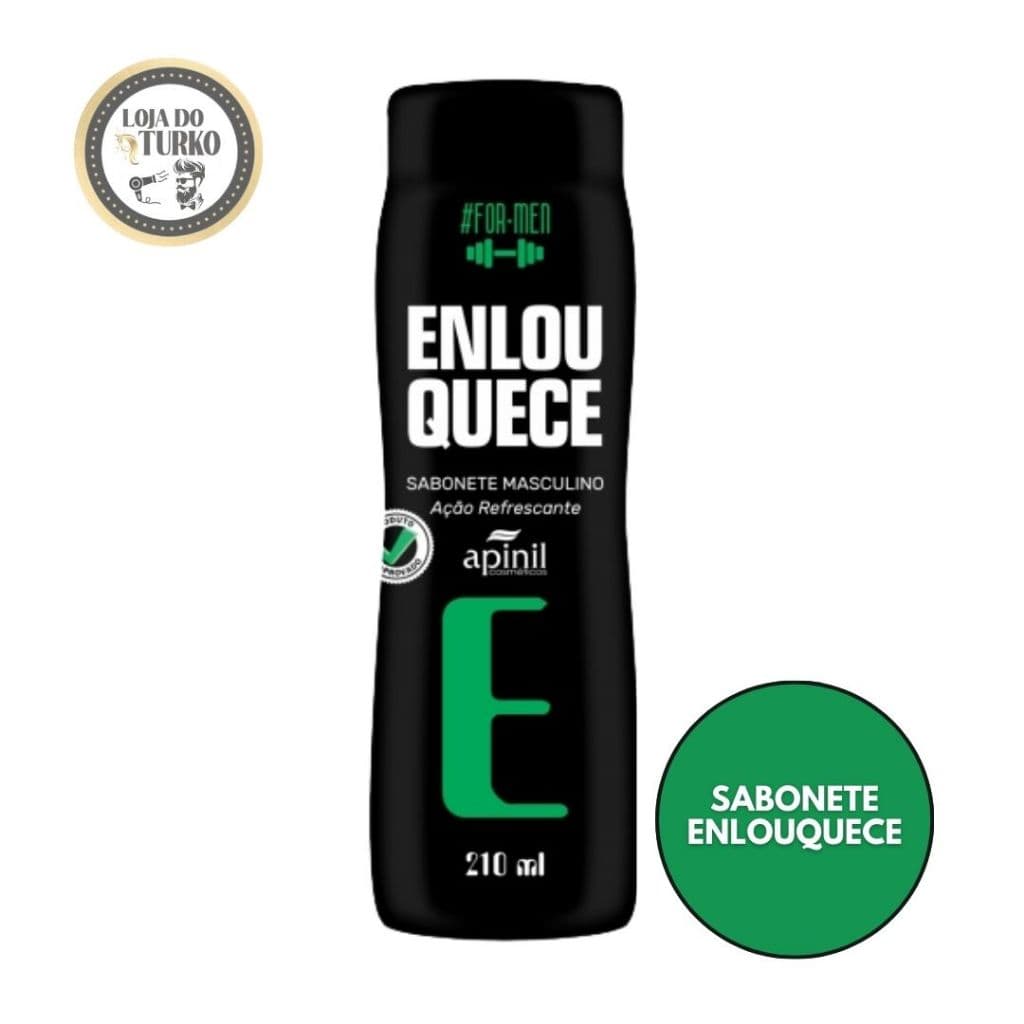 SABONETE ÍNTIMO MASCULINO ENLOUQUECE 210ml - FRESCOR, PROTEÇÃO E CUIDADO - APINIL