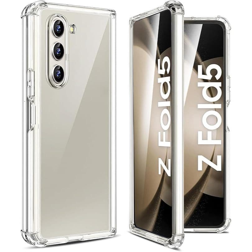 Capa De  Acrílico/ Silicone Transparente Compativel Para Samsung Galaxy ZFOLD 5