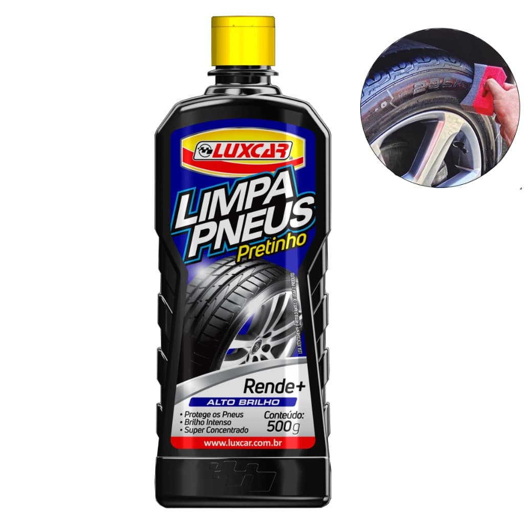 Pretinho Limpa Pneus e Rodas Automóvel Luxcar 500ml