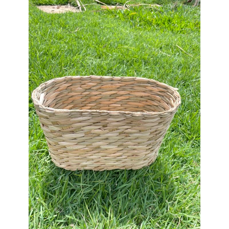 Cesta em Palha de Taboa Média