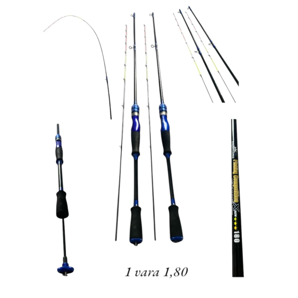 Vara de Pesca Vara Ultra light Molinete 100% Carbono Tilápia Piapara Piau ponta super sensivel