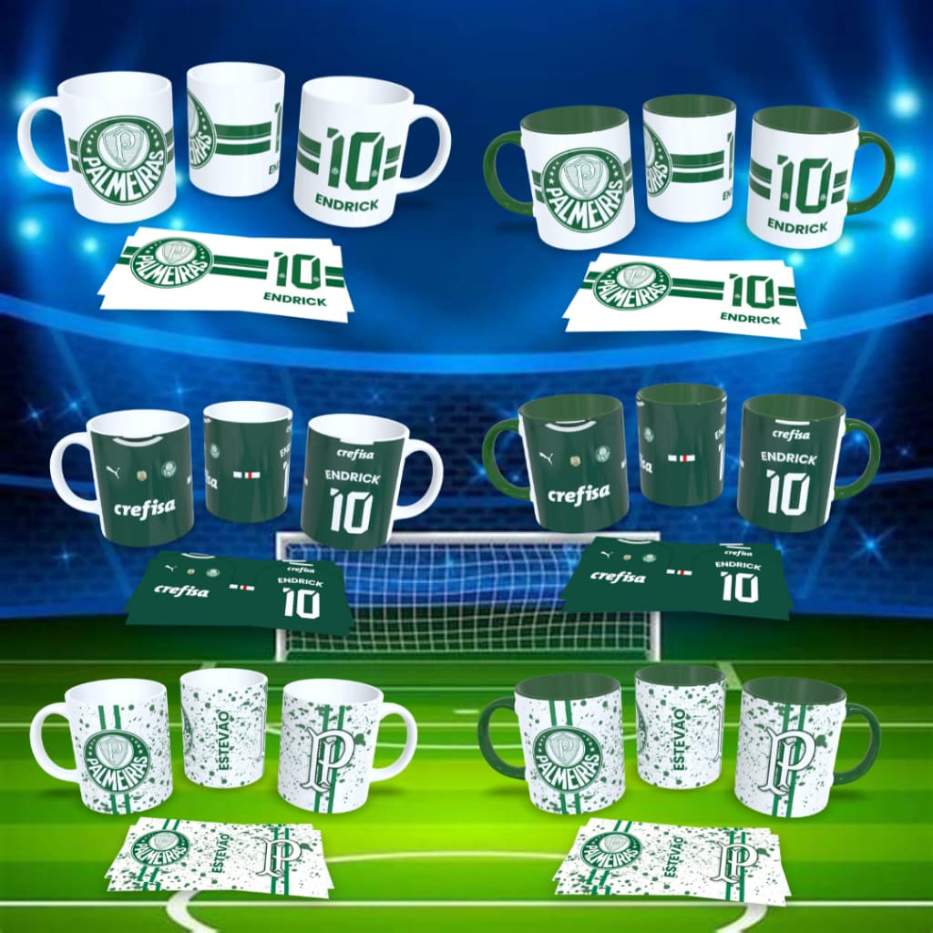 Caneca De Time Palmeiras - Personalizadas com Nome